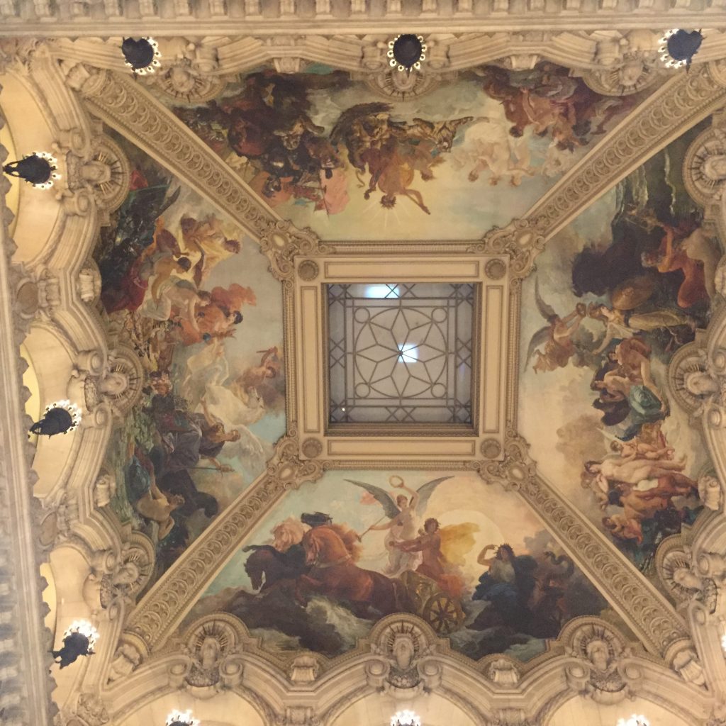 One of many painted ceilings.