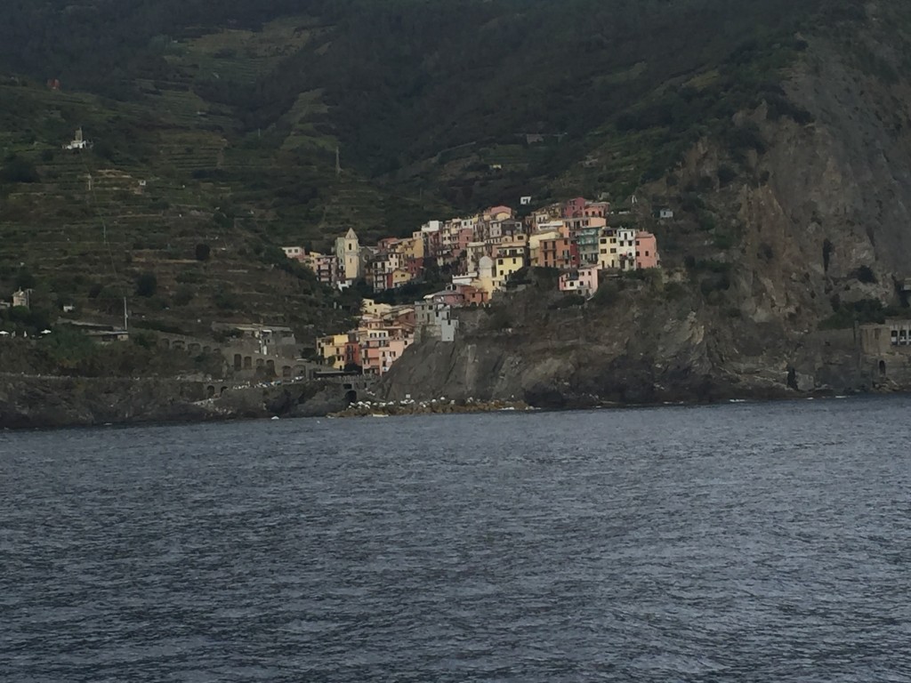 cinque terre boat view