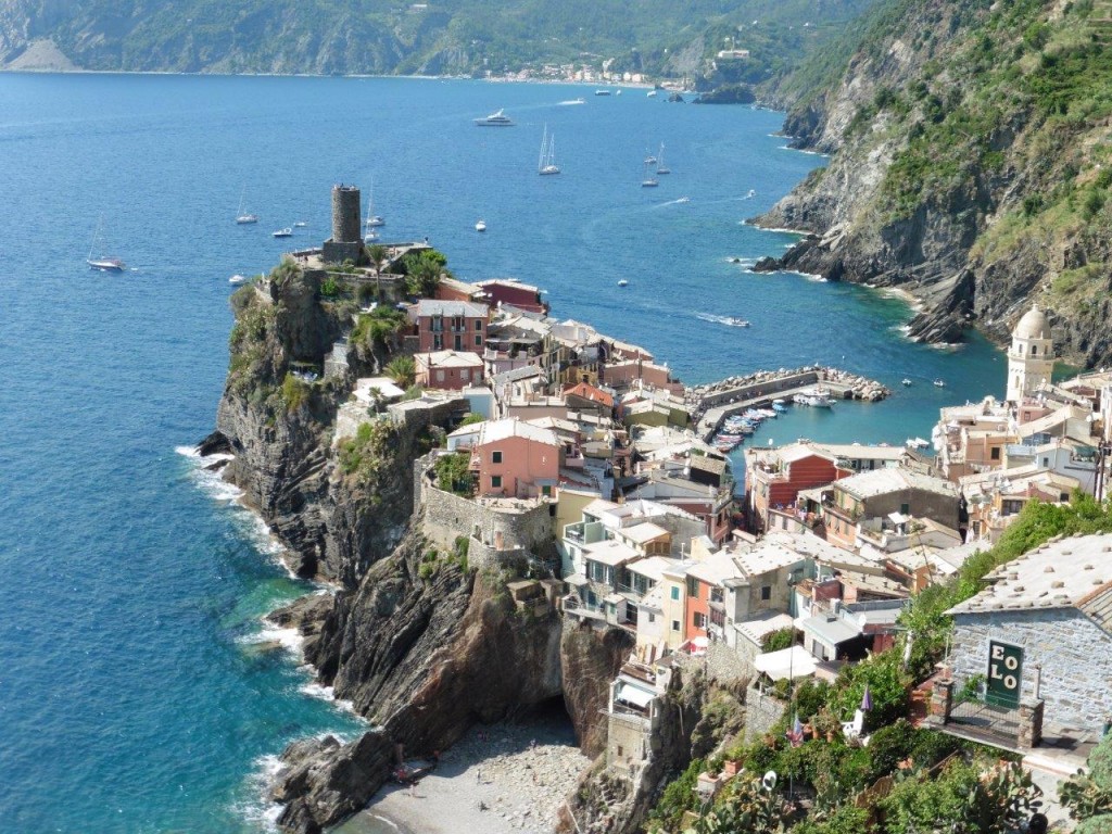 cinque terre view from traile