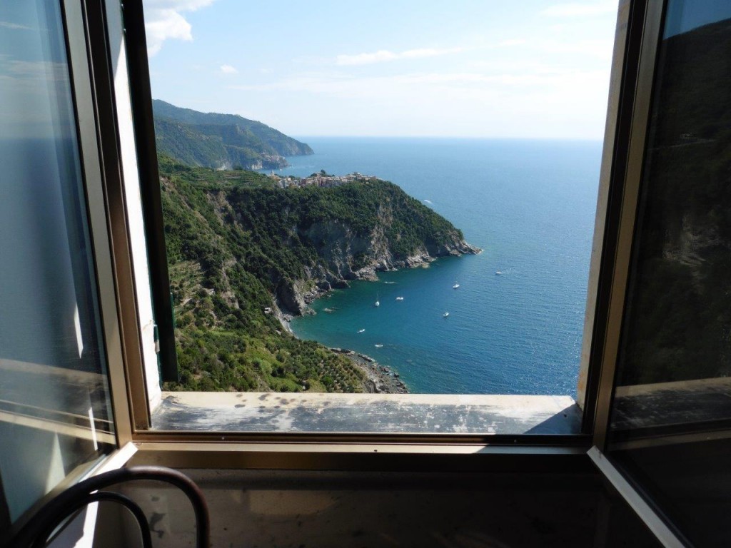 cinque terre view from window