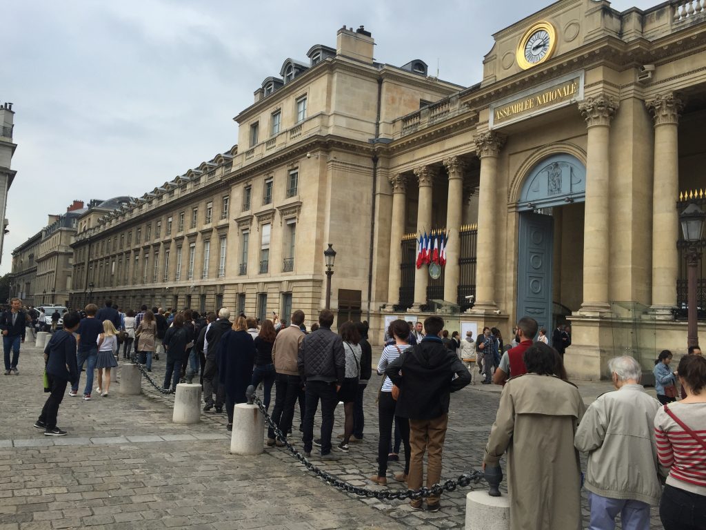 Line at National Assembly